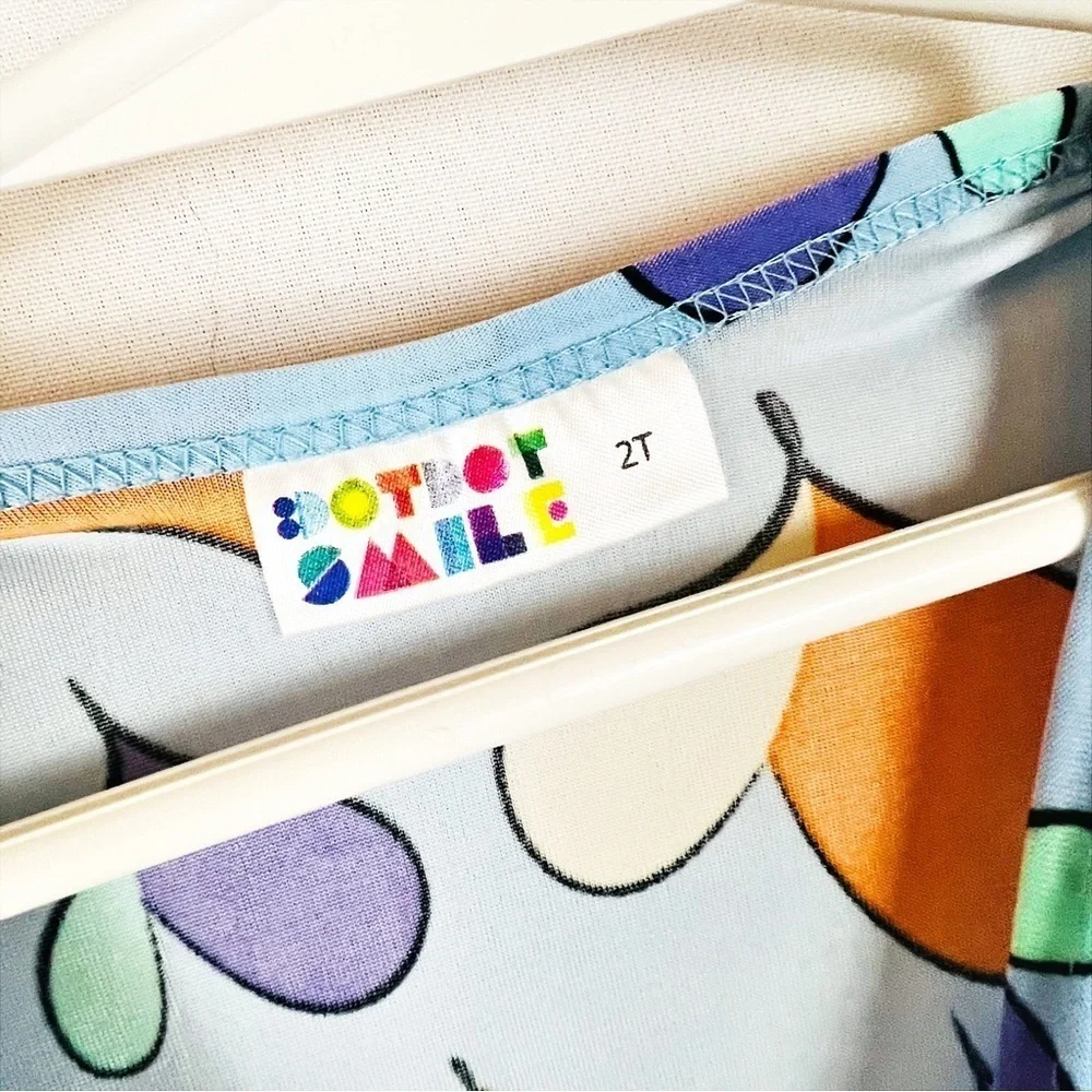 Dot Dot Smile Twirly Blue Heart‎ Dress